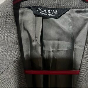 Jos. A. Bank Gray Sport Coat with Red Accent